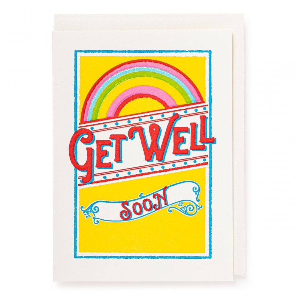 GET WELL SOON RAINBOW CARD