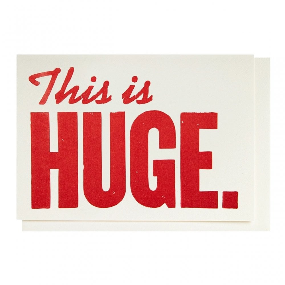 THIS IS HUGE CARD MINI CARD