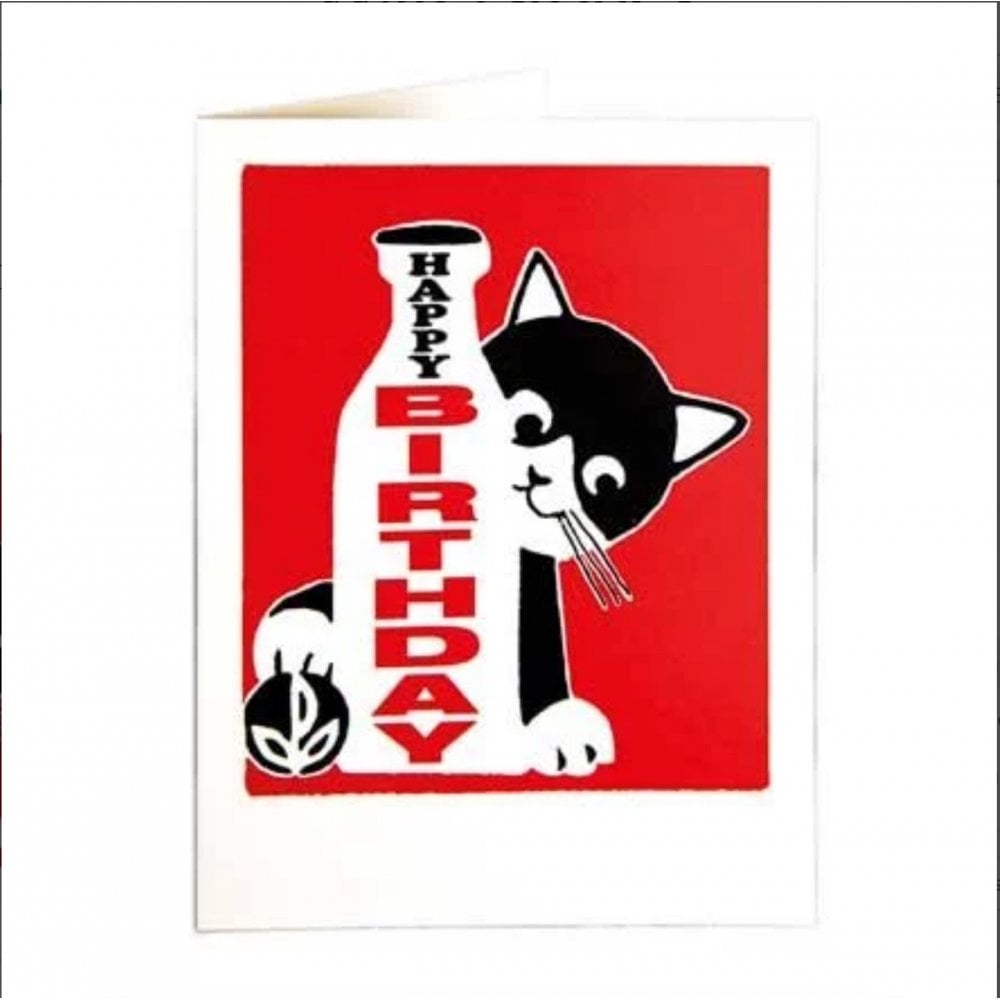 HAPPY BIRTHDAY CAT MINI CARD