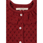 SPARKLE KNIT CARDIGAN - RED DAHLIA