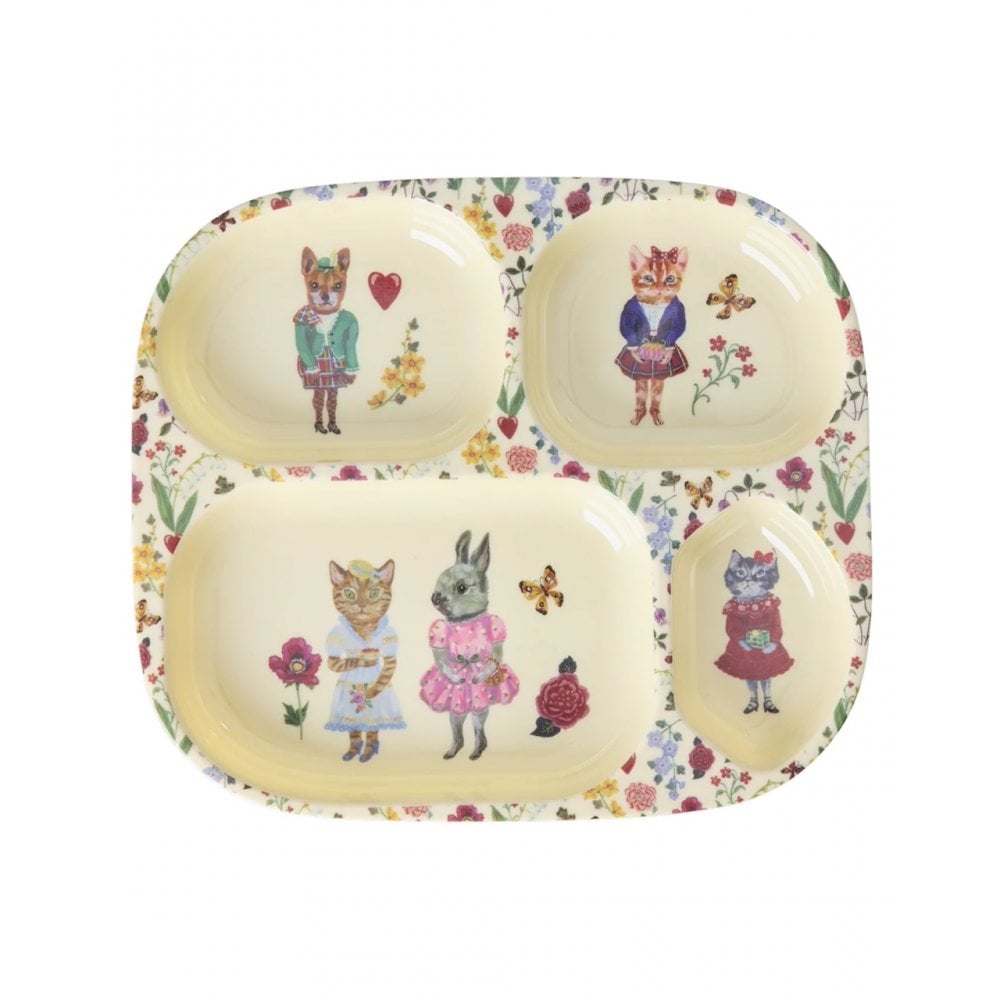 MELAMINE DINNER GIFT SET - NATHALIE LÉTÉ PRINT CREAM