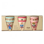 6 MELAMINE SMALL CUP SET - NATHALIE LÉTÉ PRINT PLAID