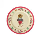 MELAMINE VINTAGE SIDE PLATE - RED - NATHALIE LÉTÉ
