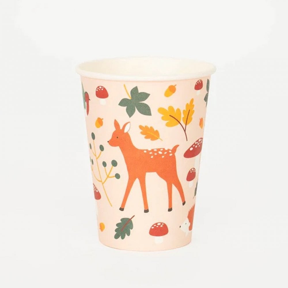 8 CUPS - WOODLAND ANIMALS