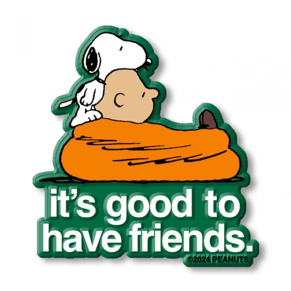 GOOD TO HAVE FRIENDS FRIDGE MAGNET - GREEN