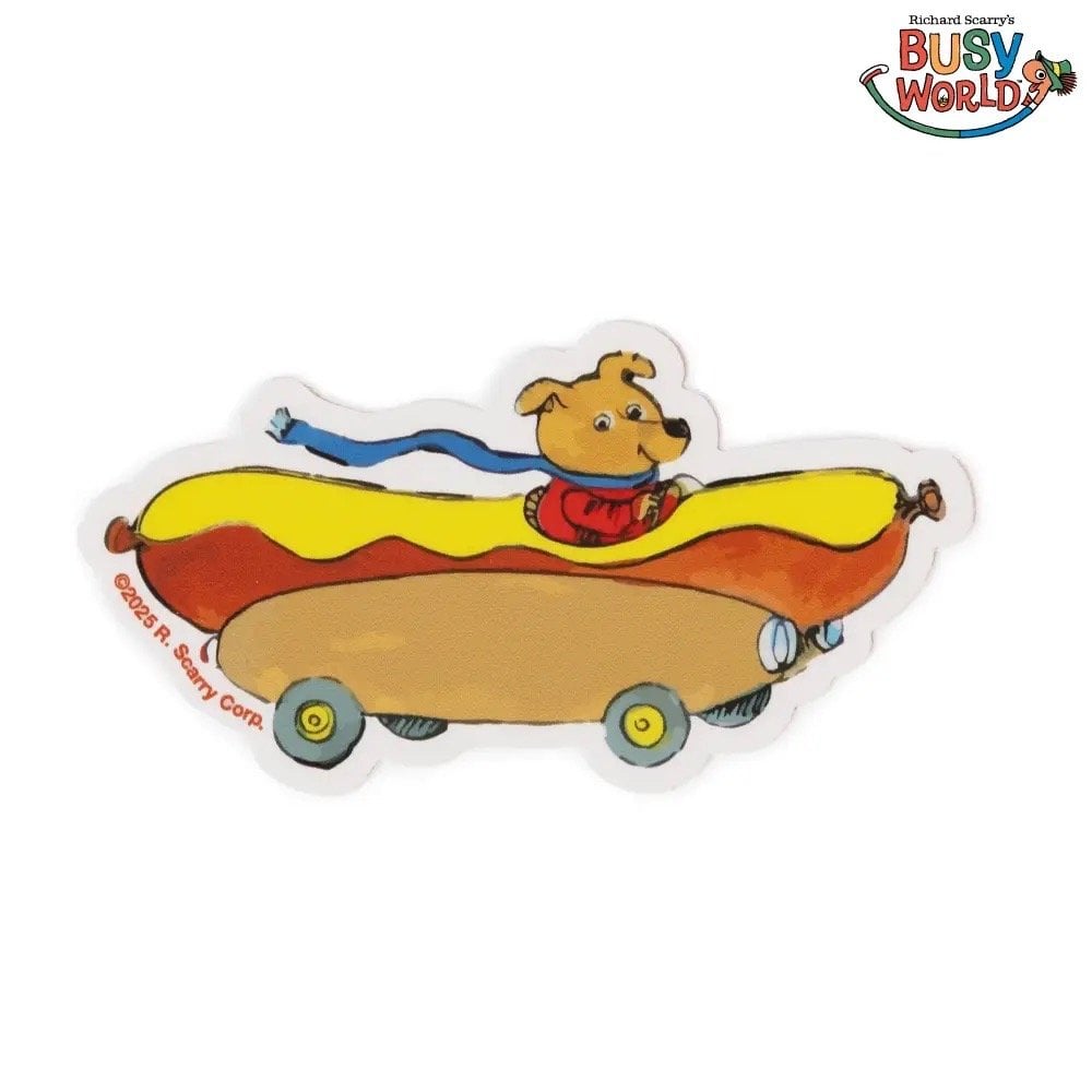 RICHARD SCARRY - HOT DOG CAR MAGNET