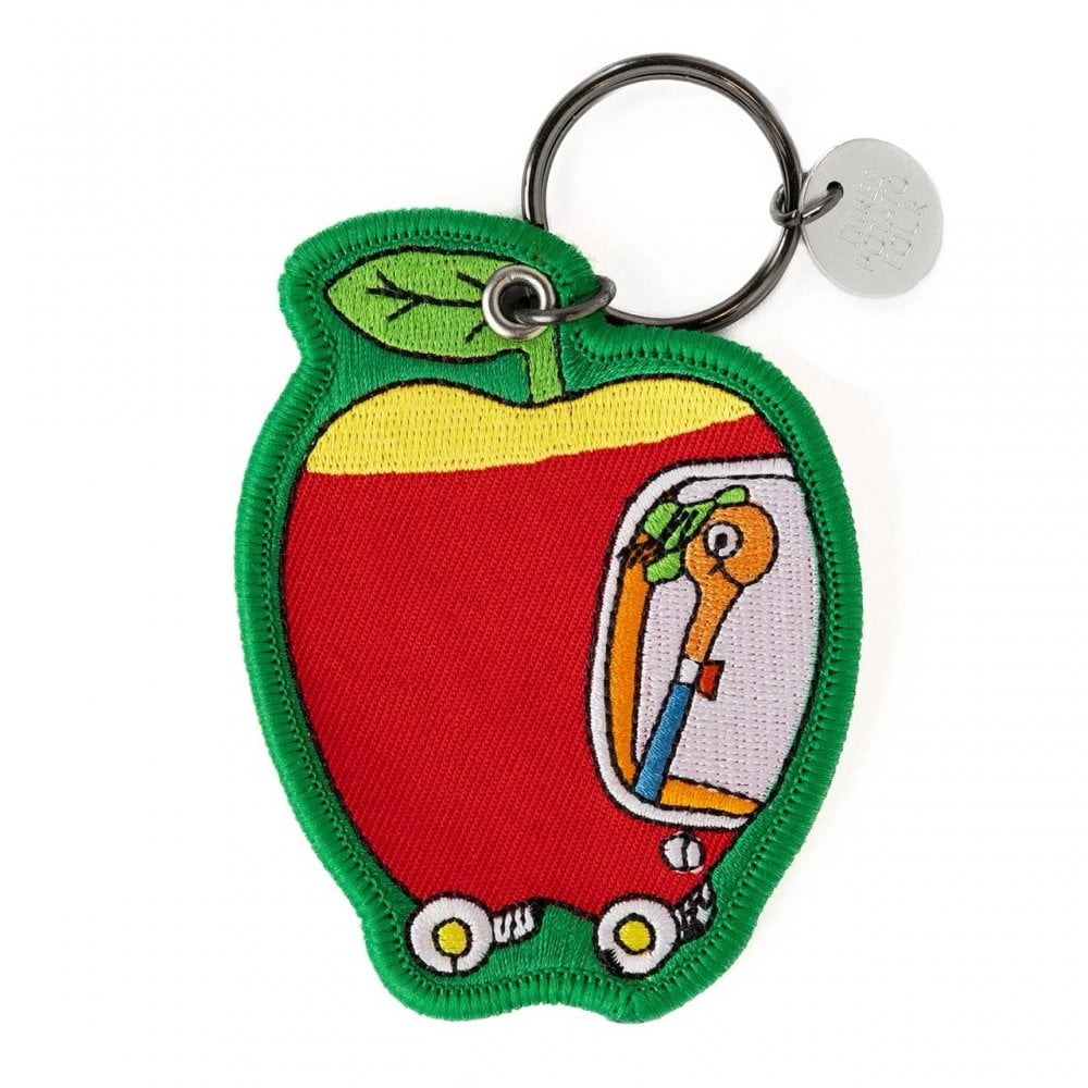 APPLE CAR PATCH KEYRING
