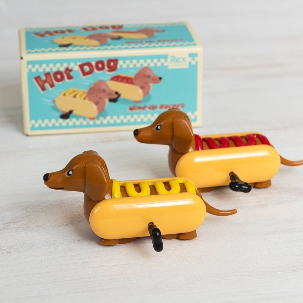 HOT DOG WIND UP RACERS (SET OF 2)