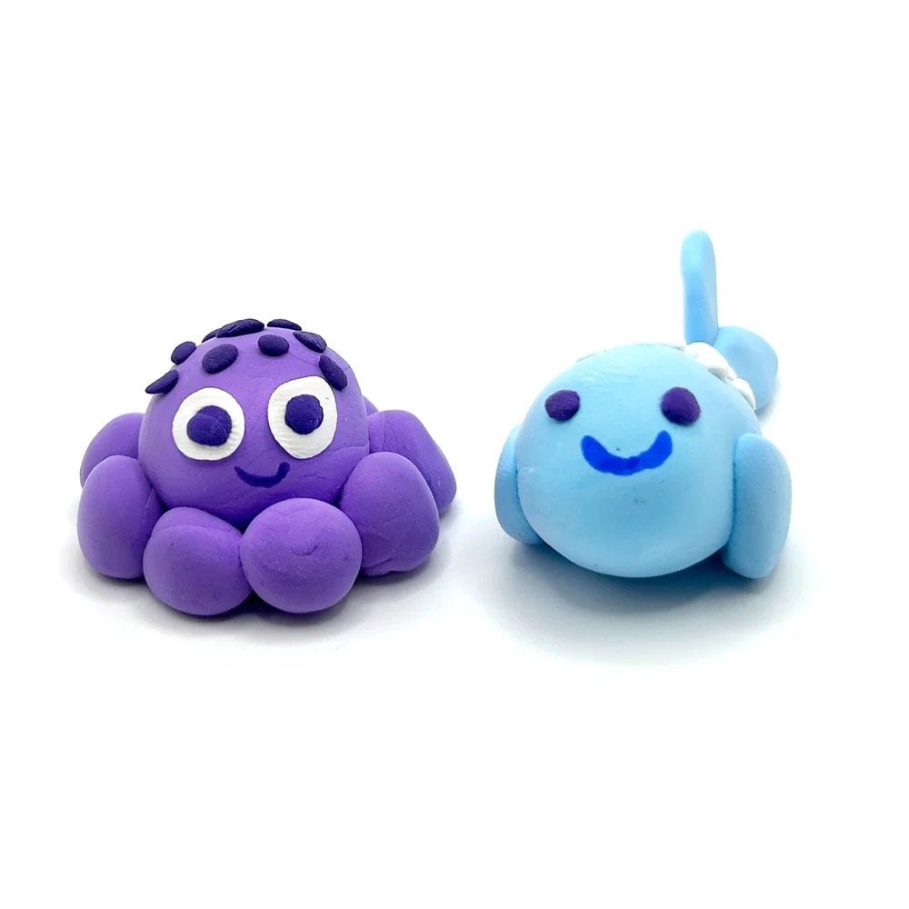 CREATIBLES DIY AIR DRY CLAY KIT 4 PIECE SET-OCEAN