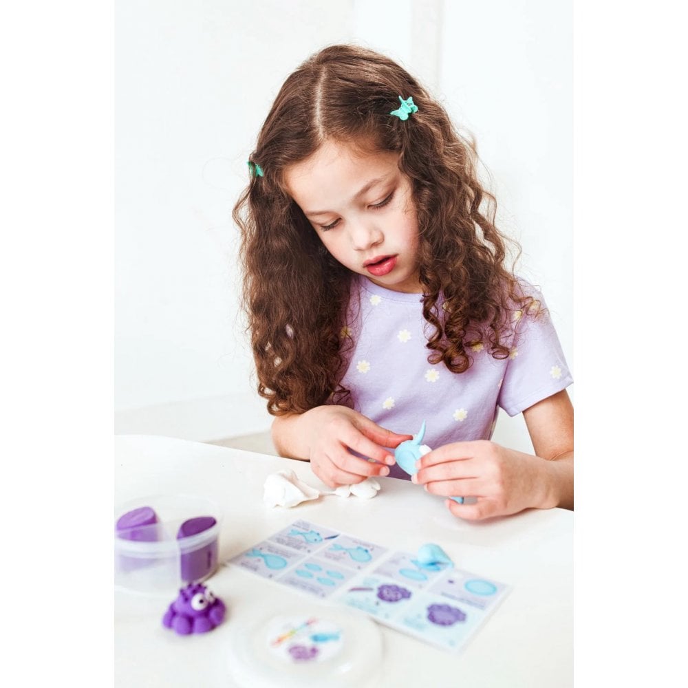 CREATIBLES DIY AIR DRY CLAY KIT 4 PIECE SET-OCEAN