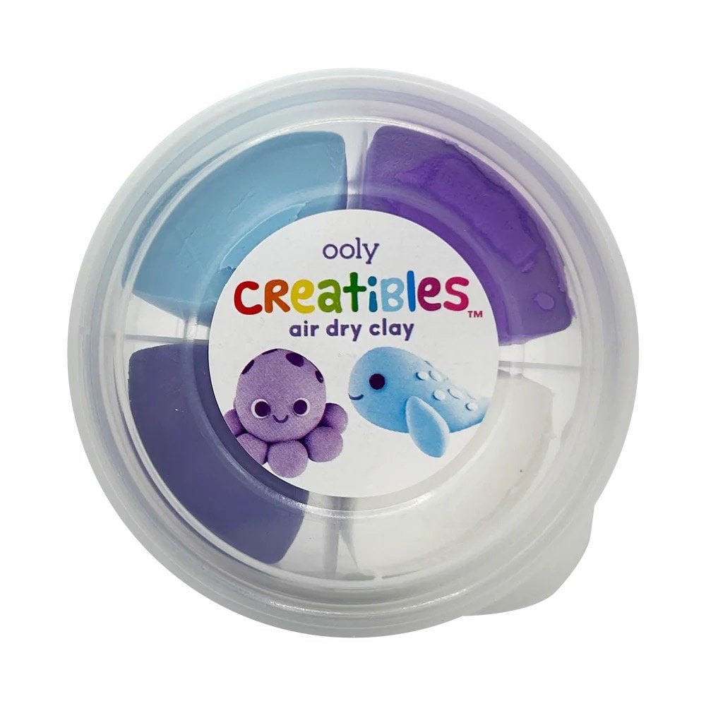 CREATIBLES DIY AIR DRY CLAY KIT 4 PIECE SET-OCEAN