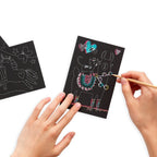 SCRATCH + SCRIBBLE ART KIT - FUNTASTIC FRIENDS