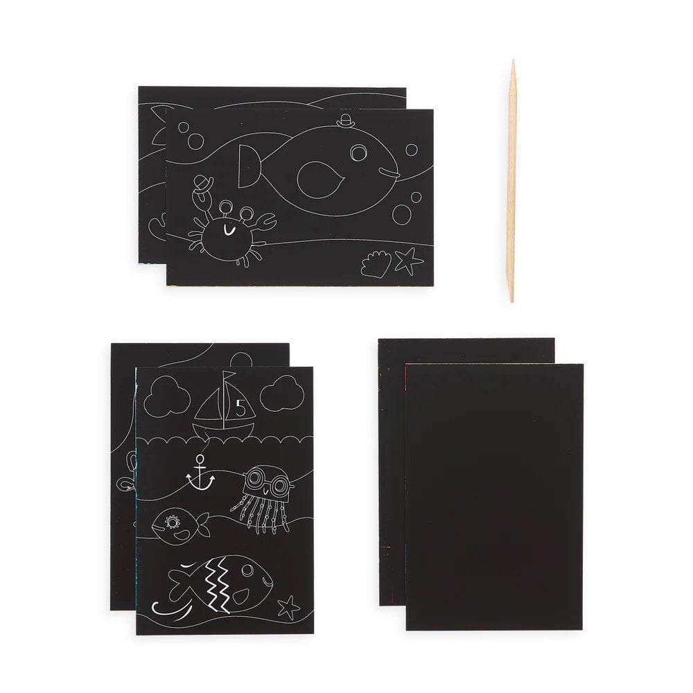 SCRATCH + SCRIBBLE ART KIT - FISH