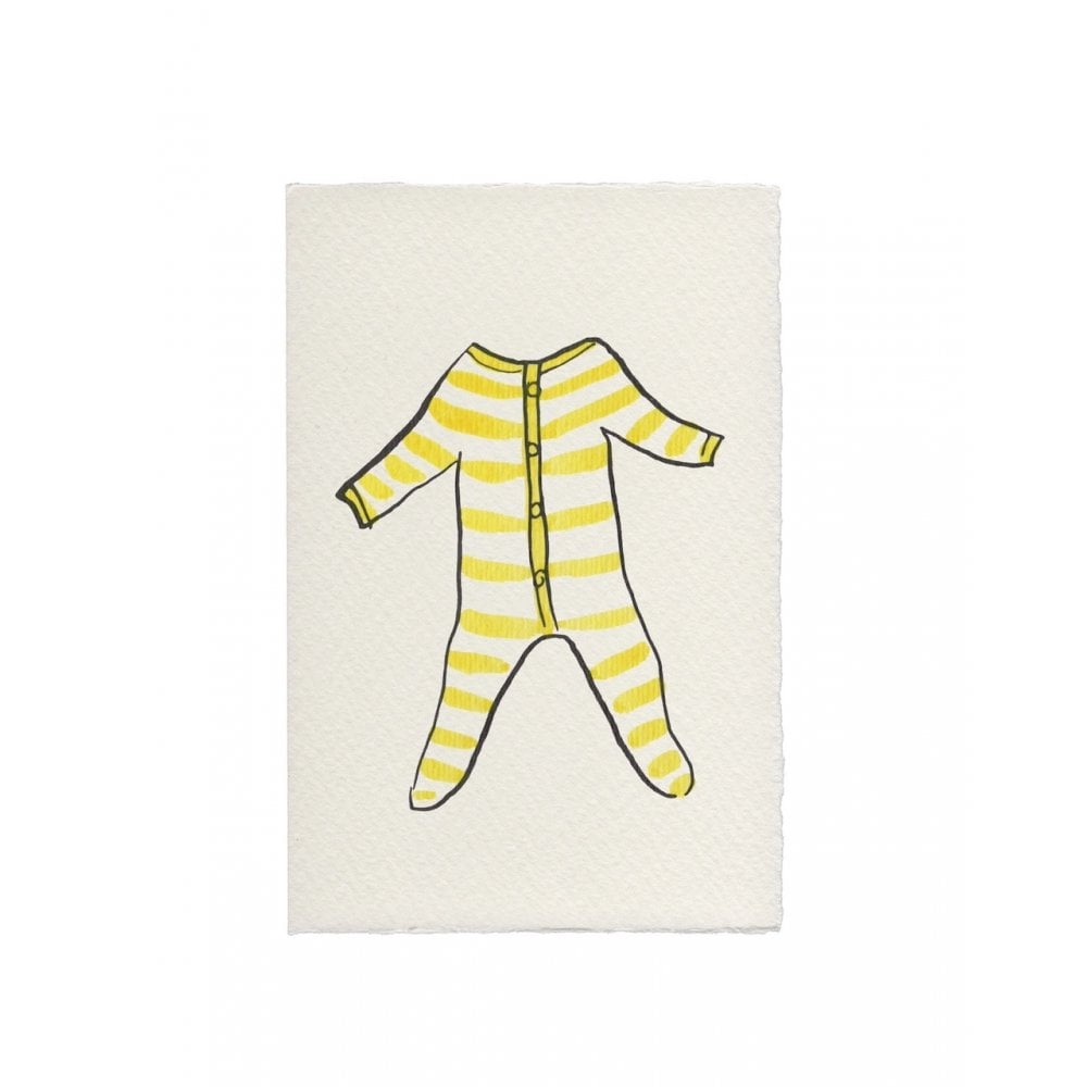 STRIPED BABY GROW BABY CARD