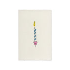 BIRTHDAY CANDLE HAND PAINTED CARD