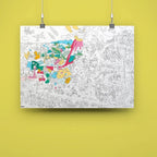 GIANT COLOURING POSTER - DINOS