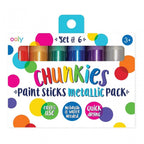 CHUNKIES PAINT STICKS - 6 METALLIC COLOURS