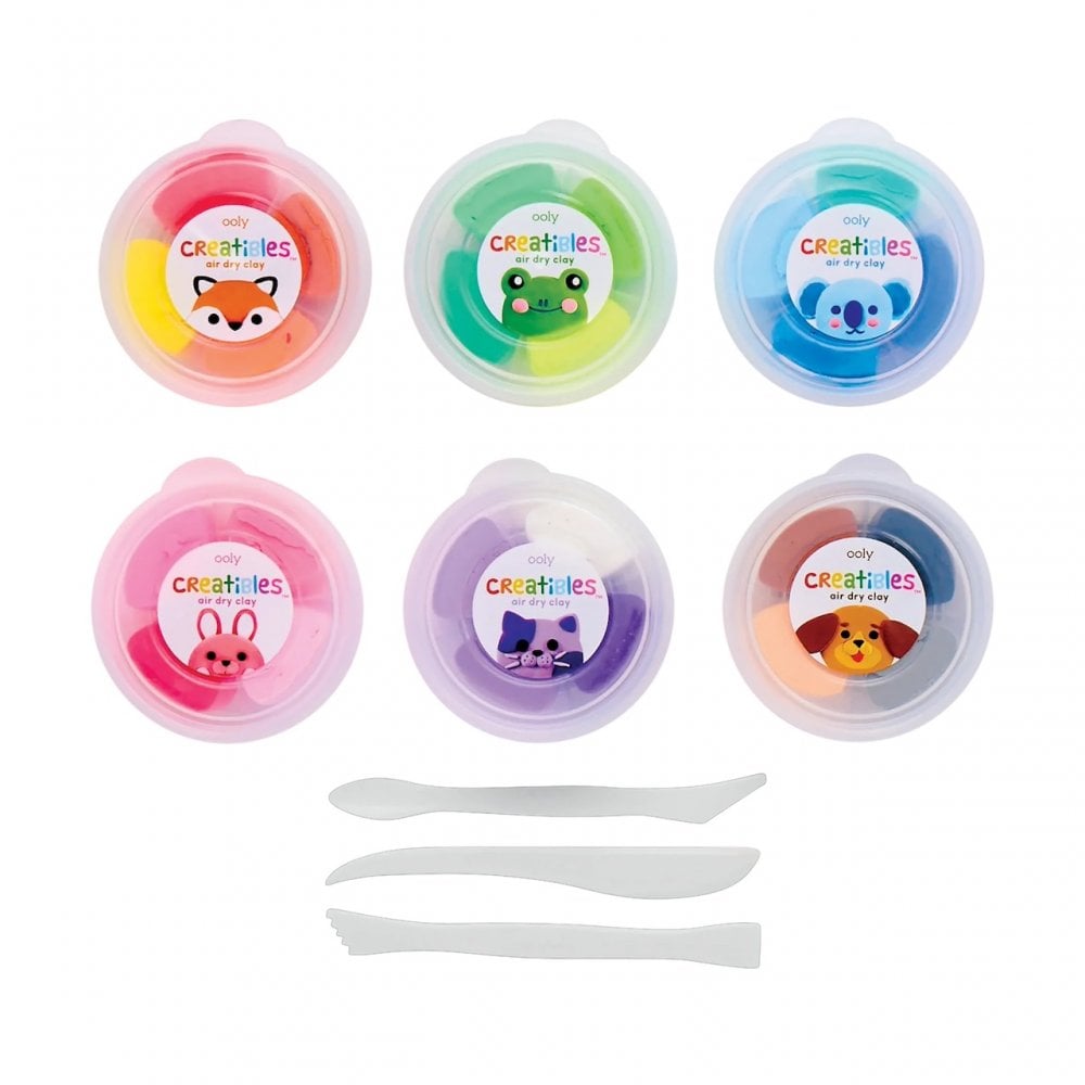 CREATIBLES DIY AIR DRY CLAY KIT - 24 COLOURS + TOOLS