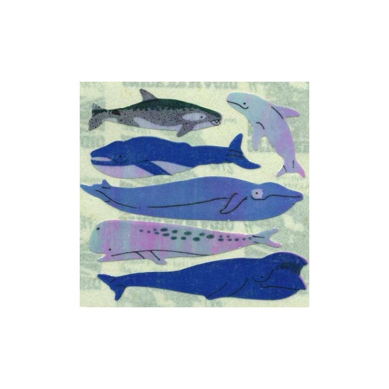 PEARLY STICKER SHEET - Whales