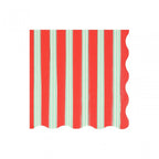 16 FESTIVE STRIPE NAPKINS