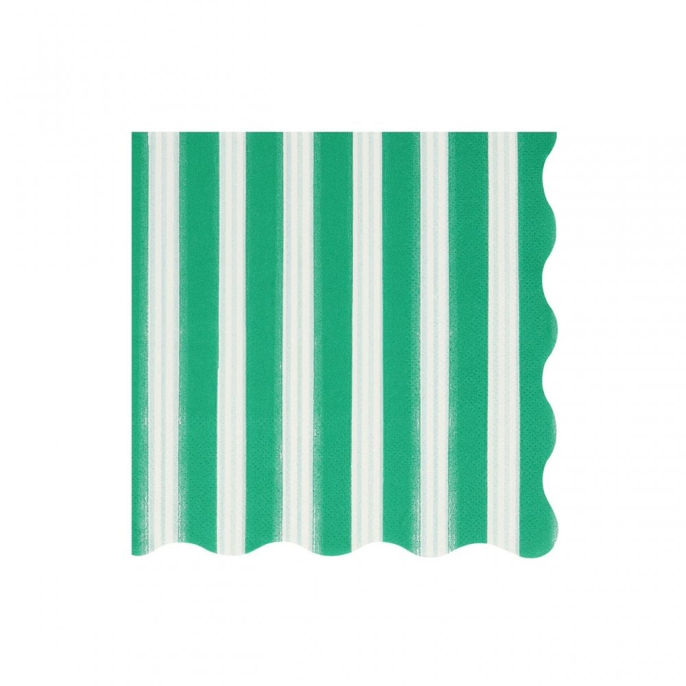 16 FESTIVE STRIPE NAPKINS
