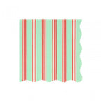 16 FESTIVE STRIPE NAPKINS