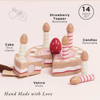 SLICEABLE BIRTHDAY CAKE + CANDLES