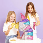 MAGNETIC TILES 56 PIECES - GLITTER UNICORN