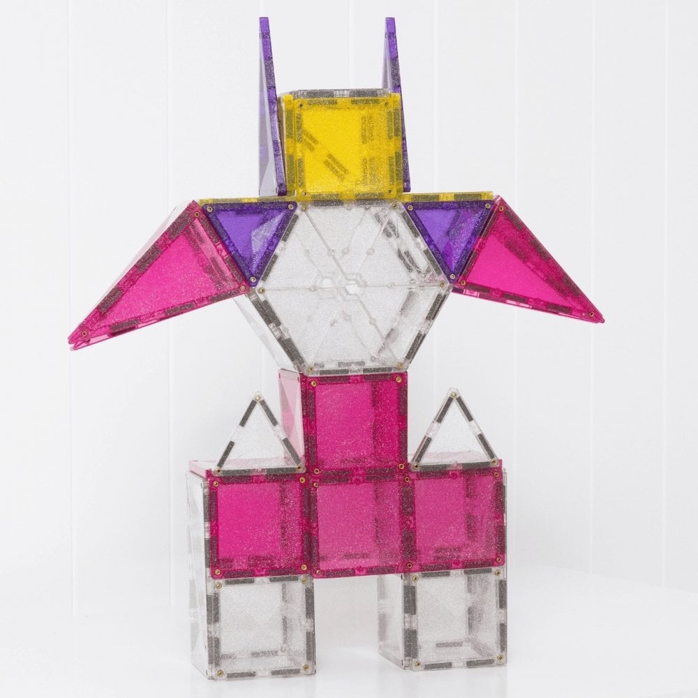 MAGNETIC TILES 56 PIECES - GLITTER UNICORN
