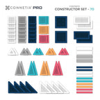 MAGNETIC TILES 70 PIECES - PRO CONSTRUCTOR