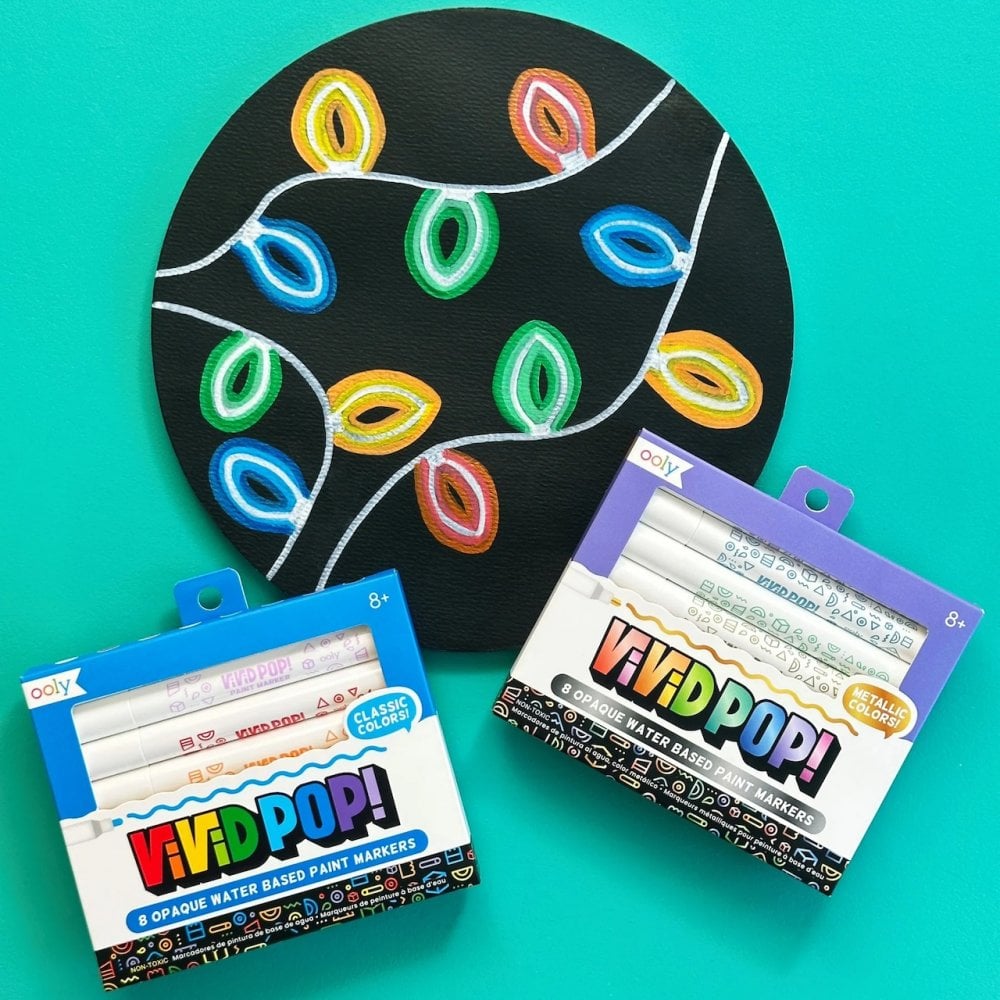 VIVID POP WATER BASED PAINT MARKERS - METALLIC (8 YEARS+)