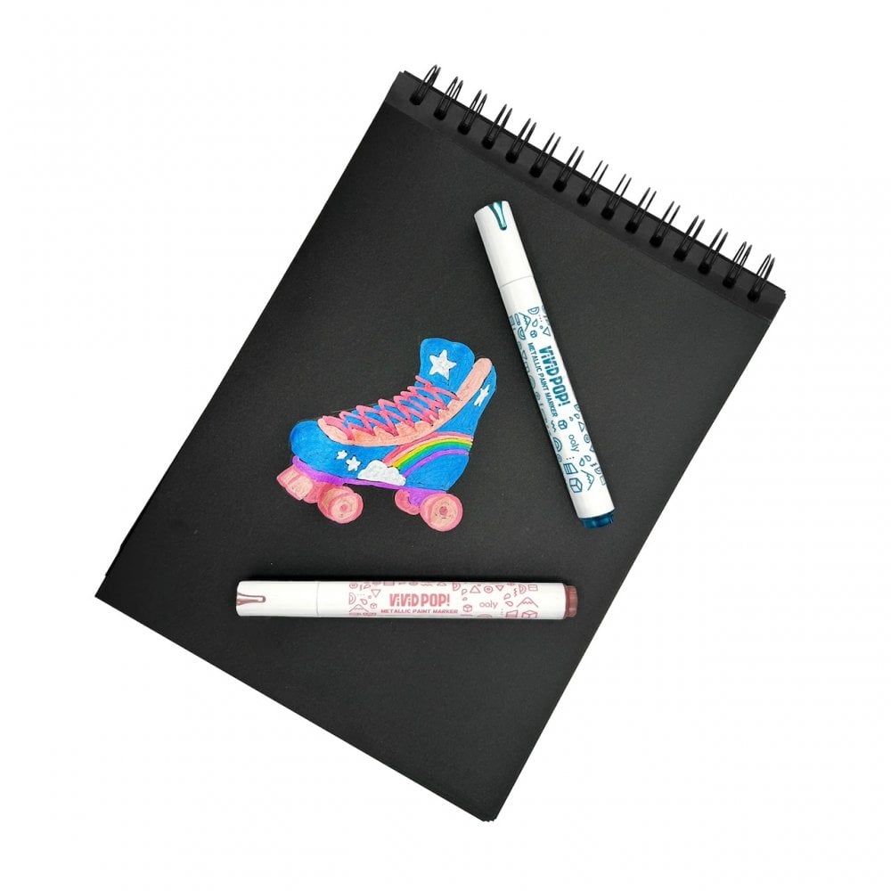 VIVID POP WATER BASED PAINT MARKERS - METALLIC (8 YEARS+)