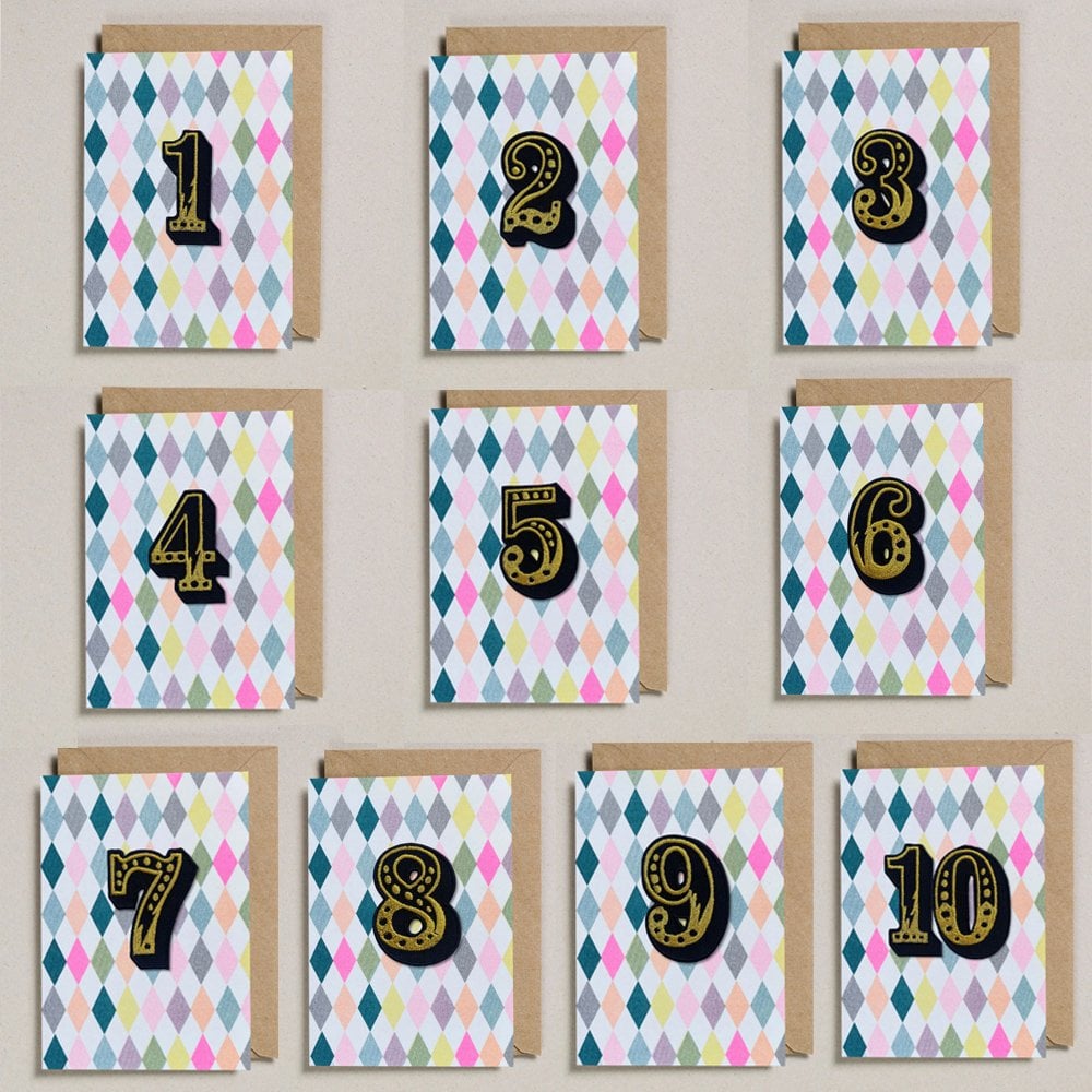 IRON ON PATCH CIRCUS AGE CARD - DIAMOND