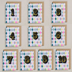 IRON ON PATCH CIRCUS AGE CARD - DIAMOND