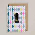 IRON ON PATCH CIRCUS AGE CARD - DIAMOND