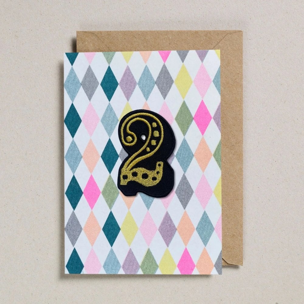 IRON ON PATCH CIRCUS AGE CARD - DIAMOND