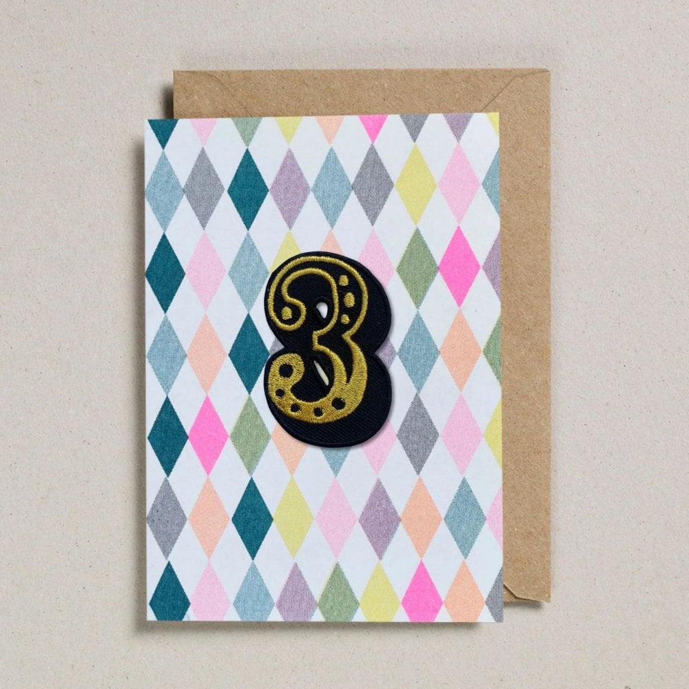 IRON ON PATCH CIRCUS AGE CARD - DIAMOND
