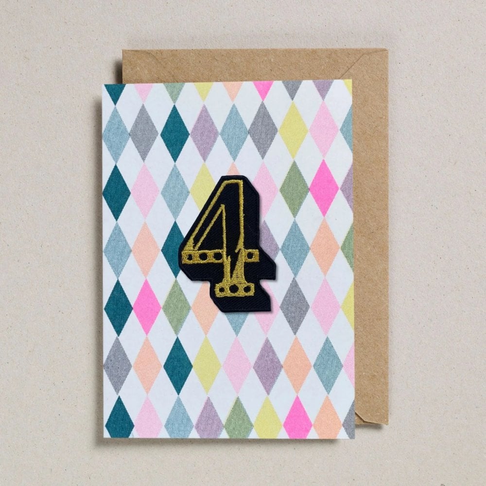 IRON ON PATCH CIRCUS AGE CARD - DIAMOND