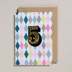 IRON ON PATCH CIRCUS AGE CARD - DIAMOND