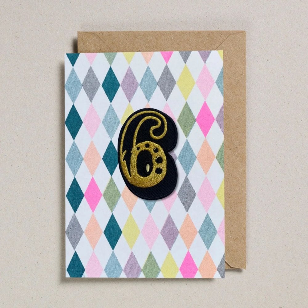 IRON ON PATCH CIRCUS AGE CARD - DIAMOND