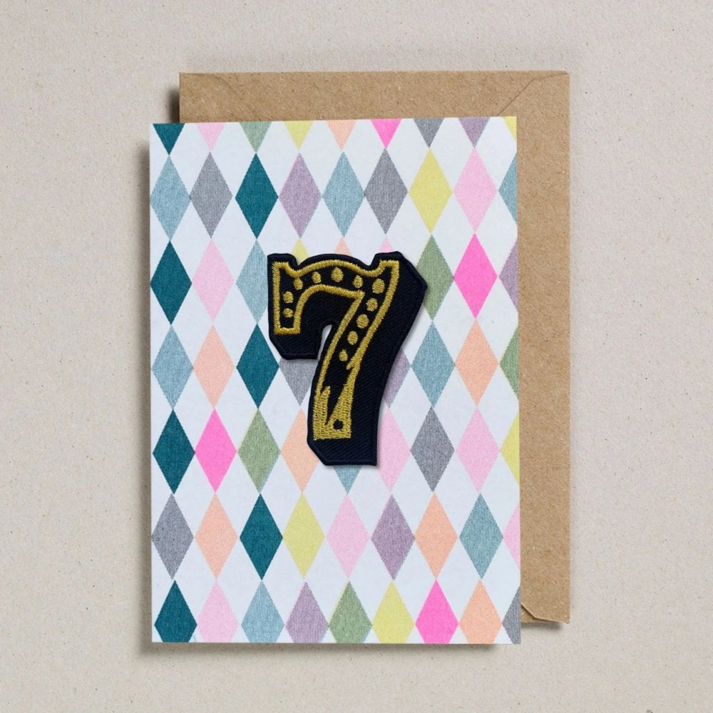 IRON ON PATCH CIRCUS AGE CARD - DIAMOND