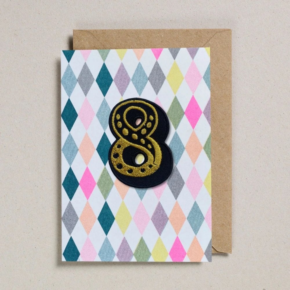 IRON ON PATCH CIRCUS AGE CARD - DIAMOND