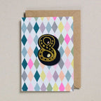 IRON ON PATCH CIRCUS AGE CARD - DIAMOND