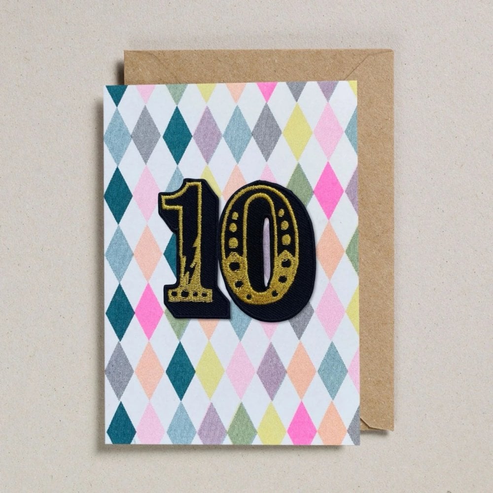 IRON ON PATCH CIRCUS AGE CARD - DIAMOND