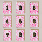 IRON ON PATCH CIRCUS AGE CARD - PINK