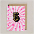 IRON ON PATCH CIRCUS AGE CARD - PINK