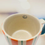SMALL CERAMIC MUG - ORANGE STRIPE