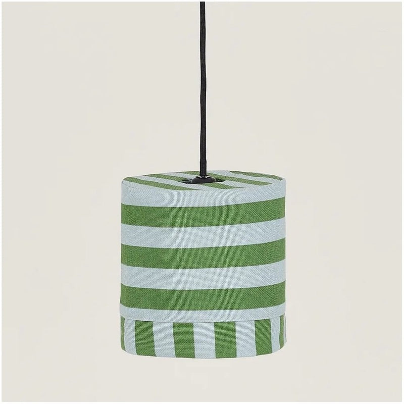 LINDA LAMPSHADE 20 cm - Green/Blue Stripe