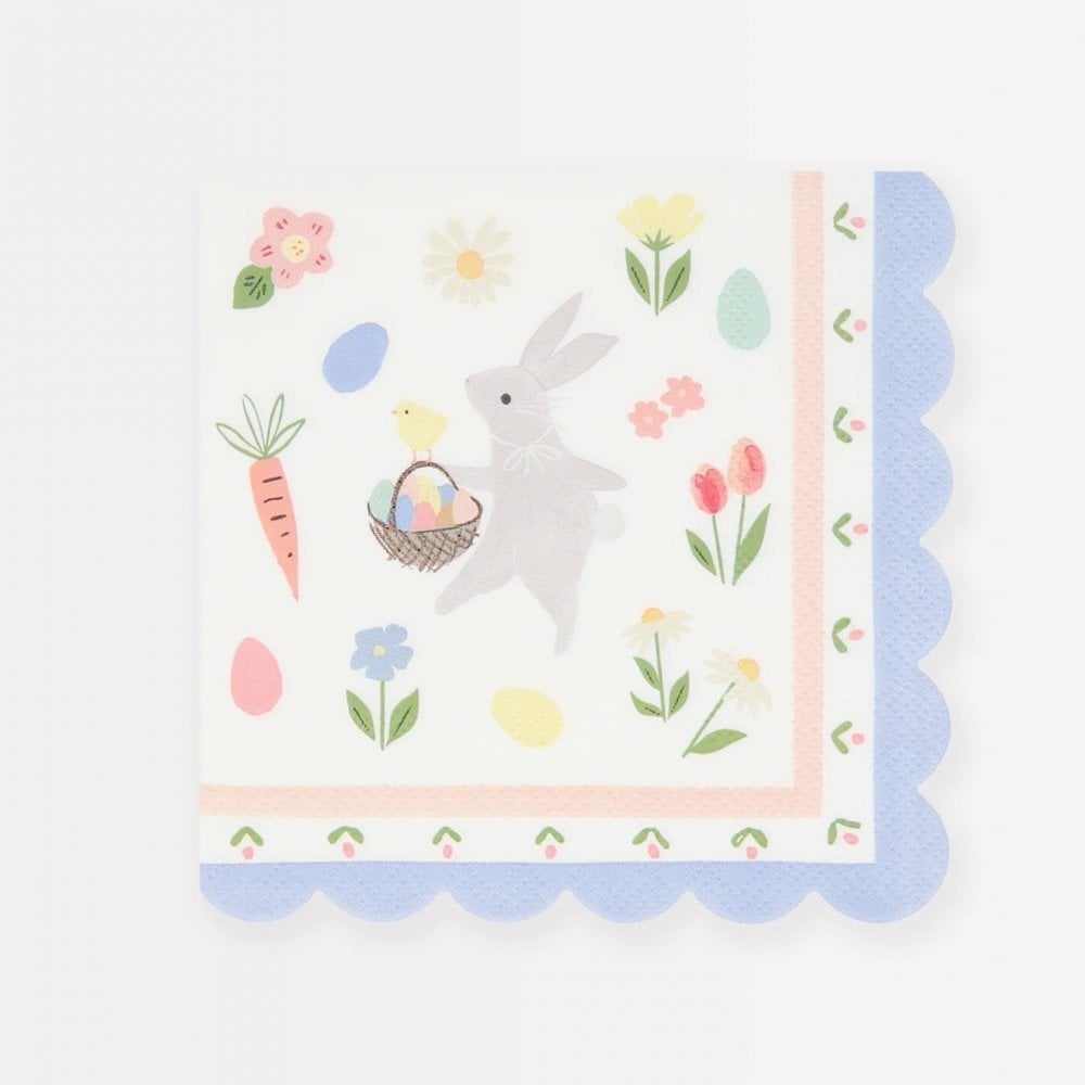 16 EASTER BUNNY SMALL NAPKINS