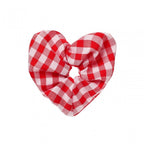 GINGHAM LOVE HEART HAIR SCRUNCHIE